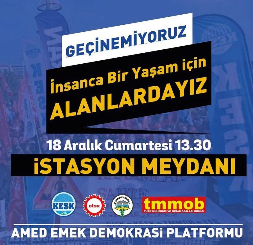 GEÇİNEMİYORUZ MİTİNGİNE DAVET